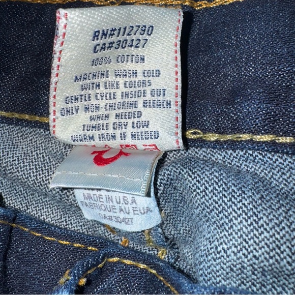 Men's True Religion Ricky jeans dark wash Made In USA 36X34 - Picture 5 of 10